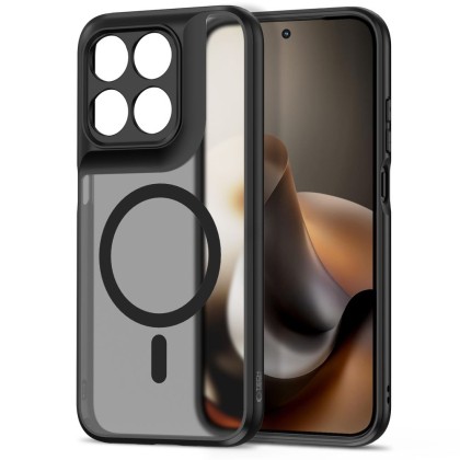 Твърд кейс с MagSafe пръстен за Motorola Moto G67 / G77 от Tech-Protect MagMat - Matte Black