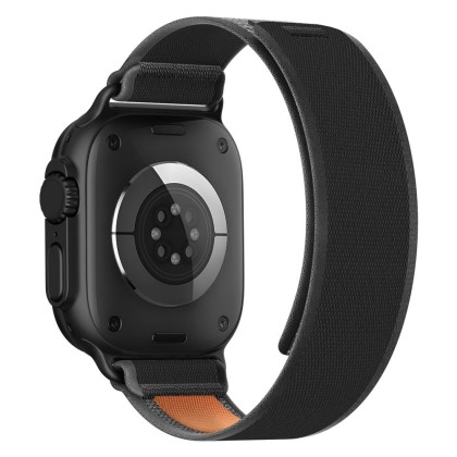 TECH-PROTECT NYLON ELITE APPLE WATCH 8 / 9 / 10 / 11 / SE / ULTRA (44 / 45 / 46 / 49 MM) BLACK/ORANGE