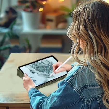 Силиконов калъф за Xiaomi Pad 7 / 7 Pro / 8 / 8 Pro 11.2 от Tech-Protect SC Pen -  Pine Green