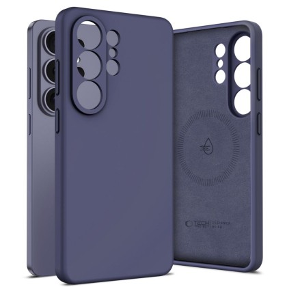 Твърд силиконов кейс с MagSafe за Samsung Galaxy S26 Ultra от Tech-Protect Silicone - Cobalt Violet