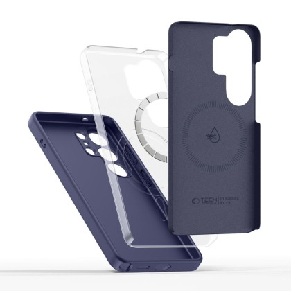 Твърд силиконов кейс с MagSafe за Samsung Galaxy S26 Ultra от Tech-Protect Silicone - Cobalt Violet
