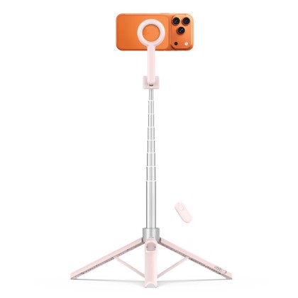 TECH-PROTECT L10S MAGSAFE BLUETOOTH SELFIE STICK TRIPOD PINK/GREY