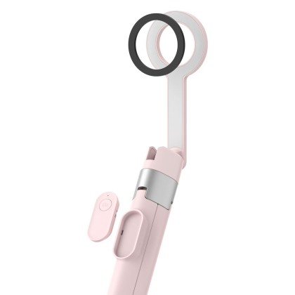 TECH-PROTECT L10S MAGSAFE BLUETOOTH SELFIE STICK TRIPOD PINK/GREY