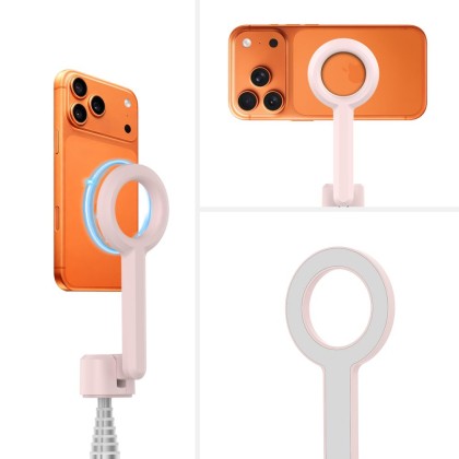 TECH-PROTECT L10S MAGSAFE BLUETOOTH SELFIE STICK TRIPOD PINK/GREY