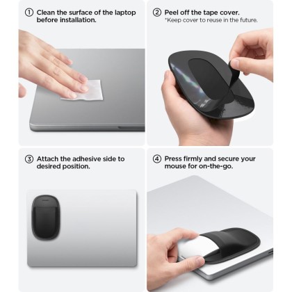 SPIGEN LD220 MOUSE SLEEVE BLACK