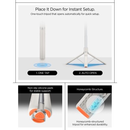 SPIGEN S582W BLUETOOTH SELFIE STICK TRIPOD DUNE BEIGE