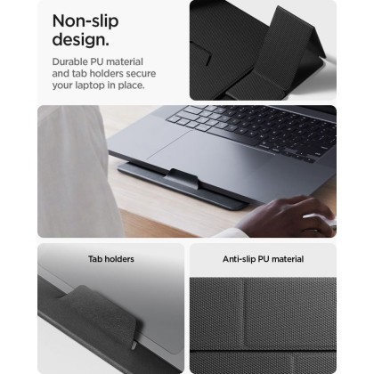 SPIGEN LD201-S8 SLIMFOLD LAPTOP & TABLET STAND SPACE GREY