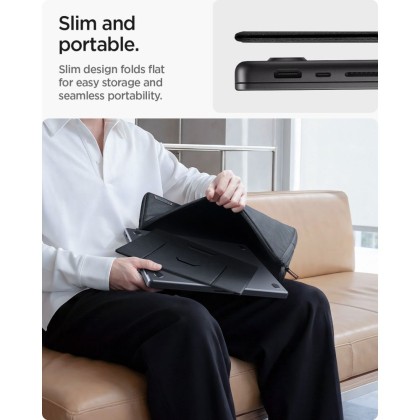 SPIGEN LD201-S8 SLIMFOLD LAPTOP & TABLET STAND SPACE GREY