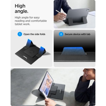 SPIGEN LD201-S8 SLIMFOLD LAPTOP & TABLET STAND SPACE GREY