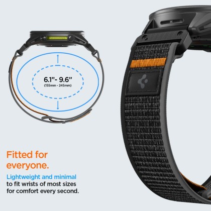 SPIGEN ATHLEX AIR GARMIN QUICKFIT 22 MM ACTIVE BLACK/ORANGE