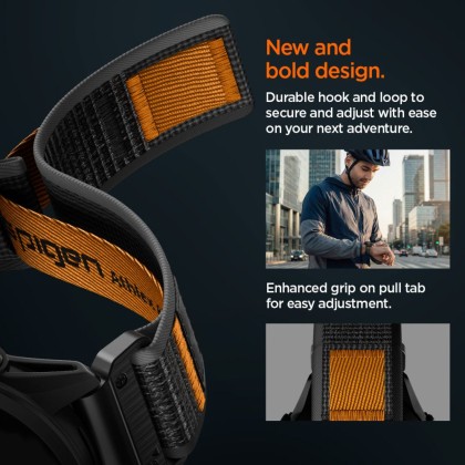 SPIGEN ATHLEX AIR GARMIN QUICKFIT 22 MM ACTIVE BLACK/ORANGE