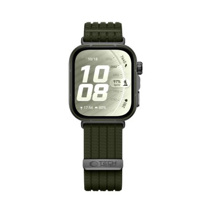 TECH-PROTECT NYLON SPORT HUAWEI WATCH FIT 3 / 4 / 4 PRO / 5 / 5 PRO MILITARY GREEN