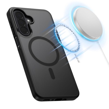 Твърд кейс с MagSafe пръстен за Samsung Galaxy A36 / A37 / A56 / A27 5G от Tech-Protect MagMat - Matte Black