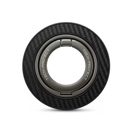 TECH-PROTECT MMR800 MAGNETIC MAGSAFE PHONE RING CARBON BLACK