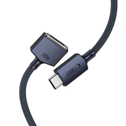 TECH-PROTECT MMC01 ULTRABOOST MAGNETIC MACBOOK CABLE TYPE-C TO MAGSAFE 3 140W 200CM MIDNIGHT BLUE