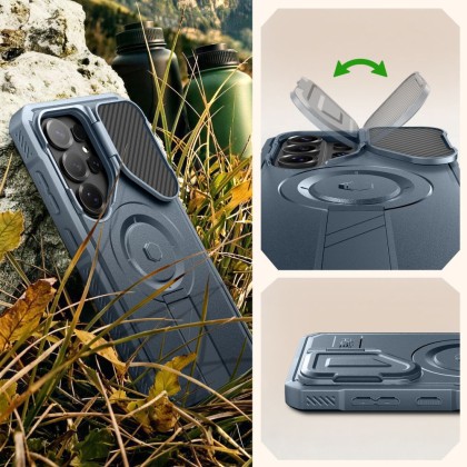 360 градусов калъф за Samsung Galaxy S26 Ultra от Tech-Protect Kevlar Magsafe 2-SET - Blue