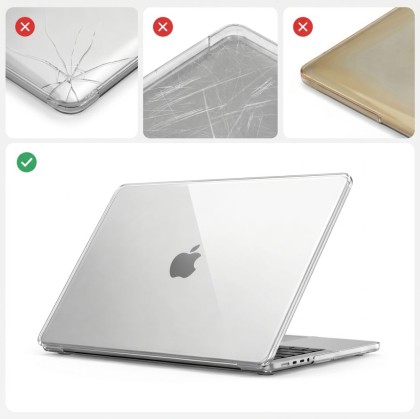 TECH-PROTECT SOFTSHELL MACBOOK PRO 16 M1-M5 / M5 PRO / M5 PRO MAX 2021-2026 CRYSTAL CLEAR