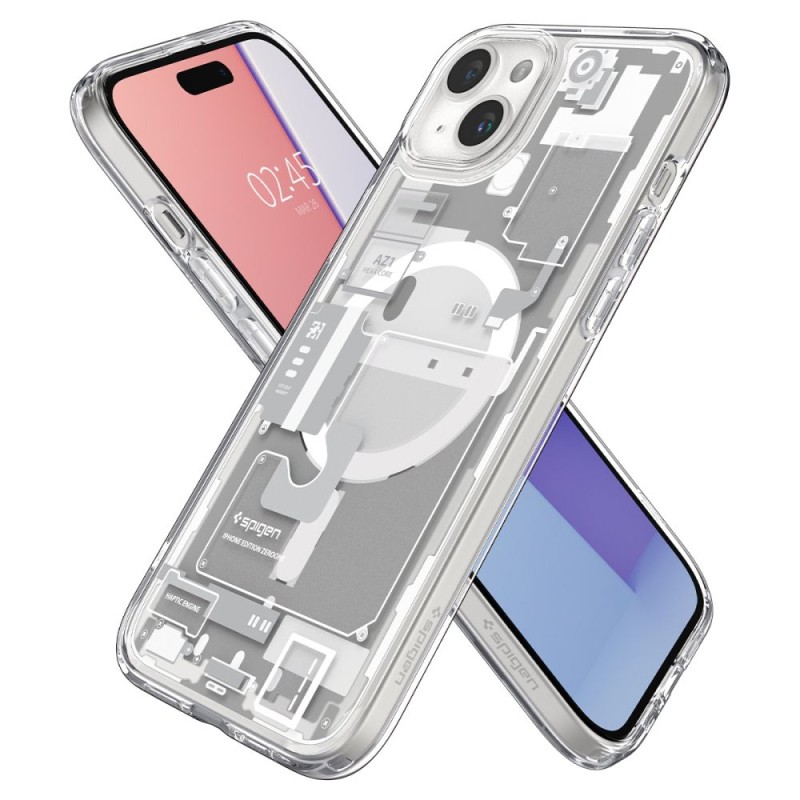 Funda Spigen Ultra Hybrid MagSafe, white - iPhone 15 Pro Max (ACS06576)