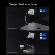 SPIGEN EE472EU-GAN ESSENTIAL 2-PORT NETWORK CHARGER 47W NATURAL TITANIUM