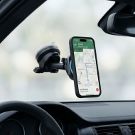 TECH-PROTECT V20 ARCTICBOOST MAGNETIC MAGSAFE DASHBOARD & VENT CAR MOUNT WIRELESS CHARGER 25W QI2.2 BLACK