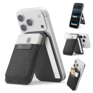 SPIGEN S314-4 SLIM FOLD TRIPOD WALLET MAGSAFE BLACK