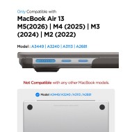 SPIGEN AIRSKIN MACBOOK AIR 13 M2-M5 2023-2026 FROST BLACK