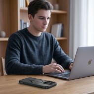 Твърд кейс с MagSafe пръстен за OnePlus Nord 6 от Tech-Protect MagMat - Matte Black