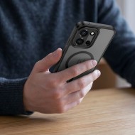 Твърд кейс с MagSafe пръстен за OnePlus Nord 6 от Tech-Protect MagMat - Matte Black