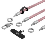 TECH-PROTECT C10S ROPE CROSSBODY & WRIST DUSTY ROSE/TITANIUM