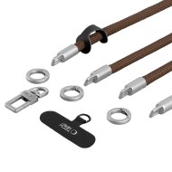 TECH-PROTECT C10S ROPE CROSSBODY & WRIST WALNUT BROWN/TITANIUM