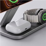 TECH-PROTECT A52 3IN1 MAGNETIC MAGSAFE WIRELESS CHARGER 25W QI2.2 BLACK