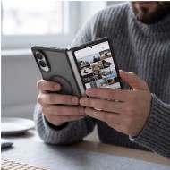 Твърд кейс с MagSafe пръстен за Samsung Galaxy Z Fold 7 / 8 Ultra  от Tech-Protect MagMat - Matte Black