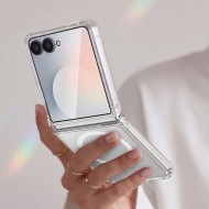 Хибриден кейс с MagSafe за Samsung Galaxy Z Flip 8 от Tech-Protect Flexair Hybrid - Clear