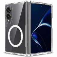 Хибриден кейс с MagSafe за Samsung Galaxy Z Fold 8 от Tech-Protect Flexair Hybrid - Clear