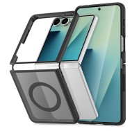 Твърд кейс с MagSafe пръстен за Samsung Galaxy Z Flip 8 от Tech-Protect MagMat - Matte Black