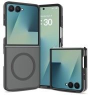 Твърд кейс с MagSafe пръстен за Samsung Galaxy Z Flip 8 от Tech-Protect MagMat - Matte Black