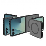 Твърд кейс с MagSafe пръстен за Samsung Galaxy Z Flip 8 от Tech-Protect MagMat - Matte Black