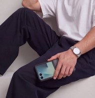 Твърд кейс с MagSafe пръстен за Samsung Galaxy Z Flip 8 от Tech-Protect MagMat - Matte Black