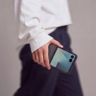 Твърд кейс с MagSafe пръстен за Samsung Galaxy Z Flip 8 от Tech-Protect MagMat - Matte Black