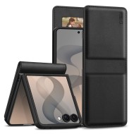 Кожен тефтер за Samsung Galaxy Z Flip 8  от Tech-Protect Wallet - Black