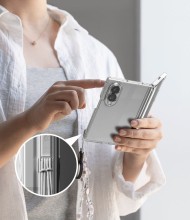 Удароустойчив твърд кейс за Samsung Galaxy Z Fold 8 от Ringke Fusion - Clear