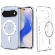 Удароустойчив кейс с MagSafe пръстен за Google Pixel 11 от Spigen Ultra Hybrid Mag - Clear / White