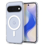 Удароустойчив кейс с MagSafe пръстен за Google Pixel 11 от Spigen Ultra Hybrid Mag - Clear / White