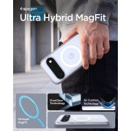 Удароустойчив кейс с MagSafe пръстен за Google Pixel 11 от Spigen Ultra Hybrid Mag - Clear / White