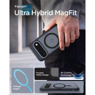 Удароустойчив кейс с MagSafe пръстен за Google Pixel 11 от Spigen Ultra Hybrid Mag - Frost Black