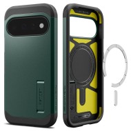 Удароустойчив, твърд кейс с MagSafe за Google Pixel 11 от Spigen Tough Armor Mag - Abyss Green