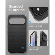 Удароустойчив кейс с MagSafe за Google Pixel 11 Pro от Spigen Liquid Air - Matte Black
