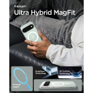 Удароустойчив кейс с MagSafe пръстен за Google Pixel 11 Pro от Spigen Ultra Hybrid Mag - Clear / White