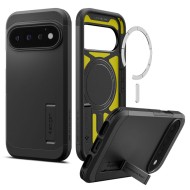 Удароустойчив, твърд кейс с MagSafe за Google Pixel 11 Pro от Spigen Tough Armor Mag - Black