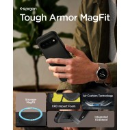 Удароустойчив, твърд кейс с MagSafe за Google Pixel 11 Pro от Spigen Tough Armor Mag - Black